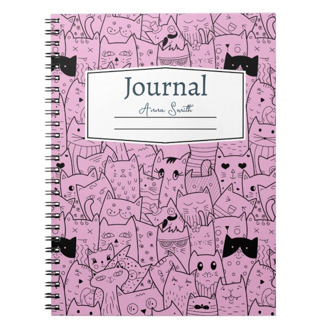 Cat Themed Annual Notebook (Front)