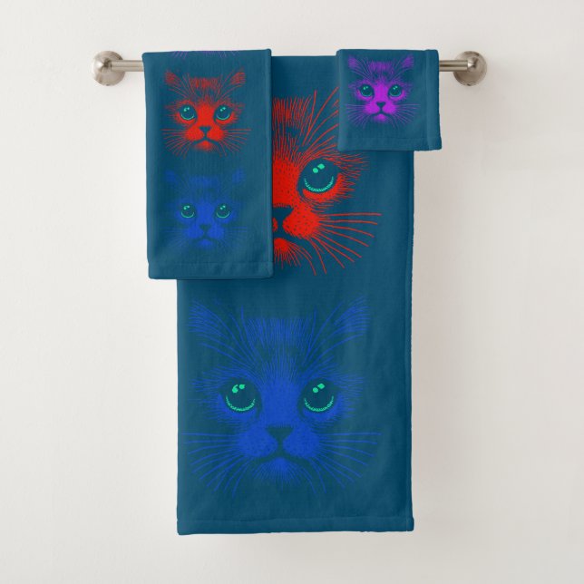 Cat Themes  Bath Towel Set (Insitu)