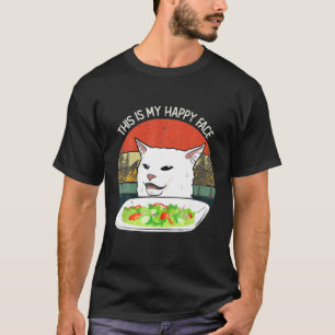Cat This Is My Happy Faces Vintage Animals Lover T-Shirt