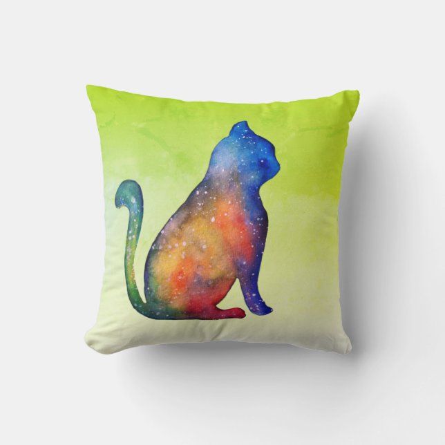 Cat Throw Cushion 41 cm x 41 cm (Front)