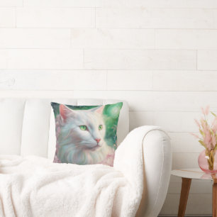 Cat Throw Pillow 20" x 20"