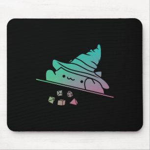 Cat Throwing Dice Shirt Rpg Shirt Tabletop Rpg Gam Mouse Pad