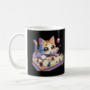 Cat Throwing Dice Tabletop Game Coffee Mug