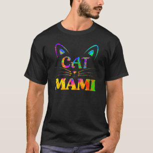Cat Tie dye Matching Mother Cat Mummy Cat Mami T-Shirt