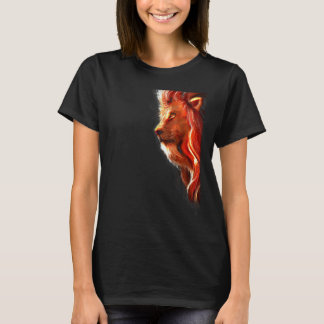 Cat Tiger Shadows Reflection Strong Bold Deep Dime T-Shirt
