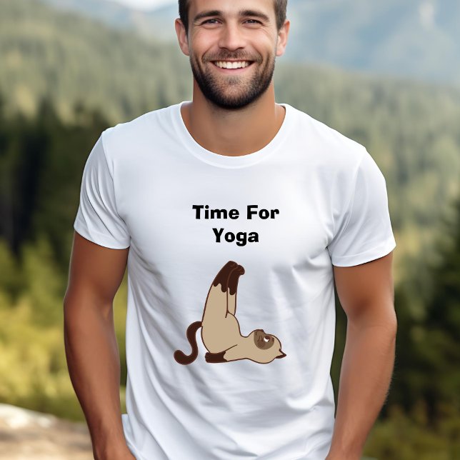Cat Time For Yoga T-Shirt (Creator Uploaded)