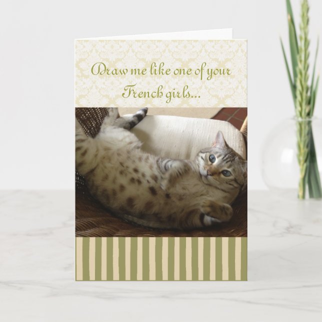 Cat Titanic Quote Card (Front)