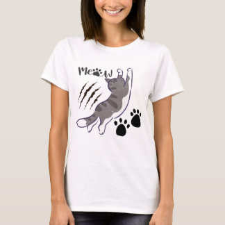 Cat titude Scratches & Meow T-Shirt