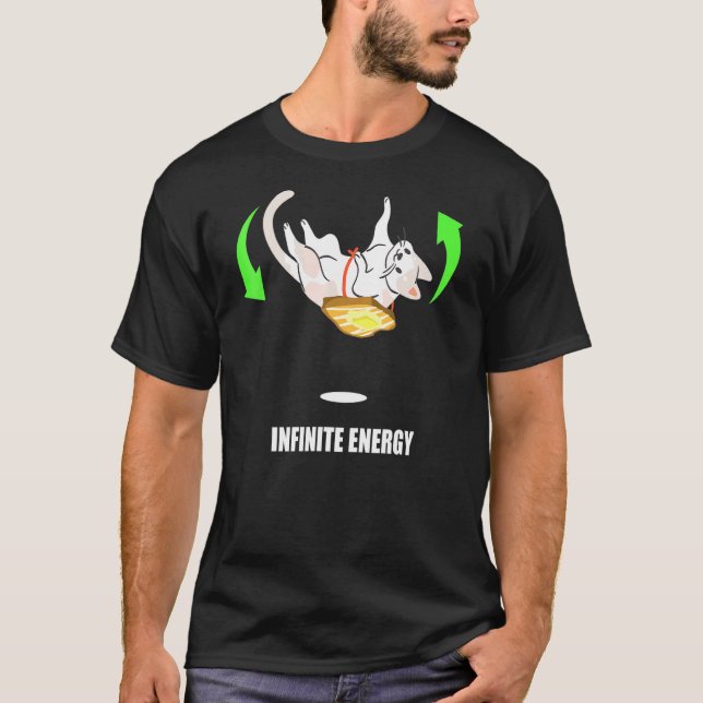 Cat Toast Infinite Energy Buttered Perpetual Motio T-Shirt (Front)