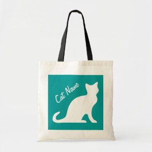 Cat tote bags   Personalised pet name