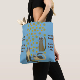 CAT TOTE SHOPPING BAG