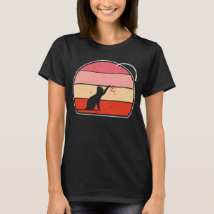 Cat Toy Love V Day Cats Kitten Red Heart Fishing T-Shirt