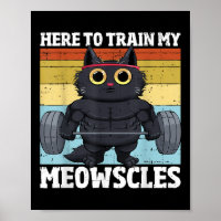 Cat Train My Meowscles Funny Gym Workout Cat Women