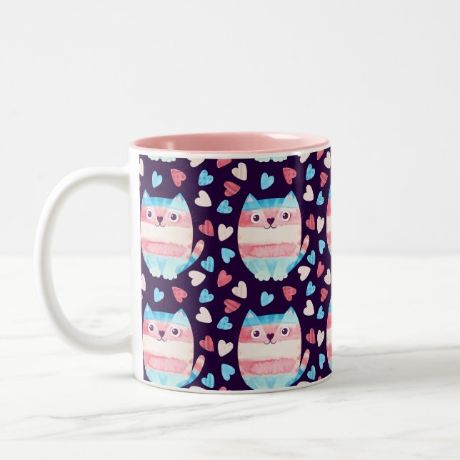 Cat Transgender Pride Mug (Left)