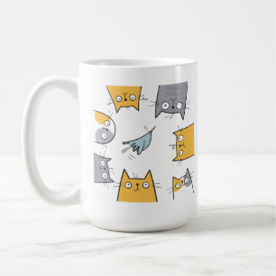Cat Trap Funny Cute Chaos Cat Art Coffee Mug