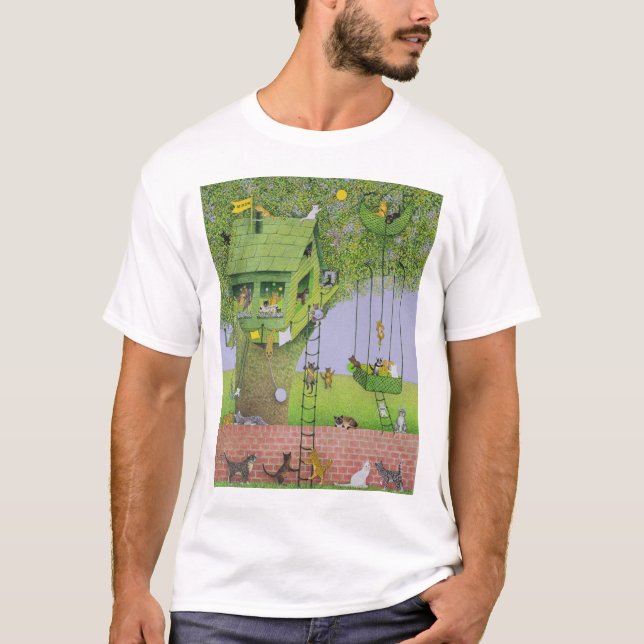 Cat Tree House T-Shirt (Front)
