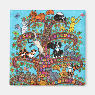 Cat Tree of Life 2 Magnet