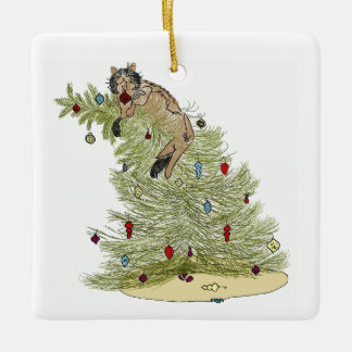 CAT TREE ORNAMENT 