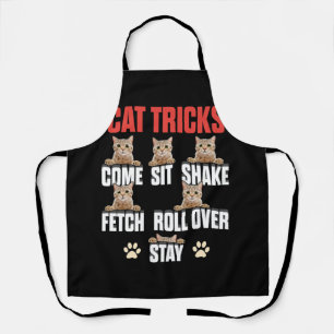 Cat Tricks Cat Training Come Sit Shake Fetch Roll  Apron