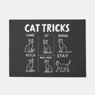 Cat Tricks Purr-Fectly Hilarious Feline Fun Doormat
