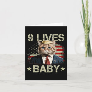 Cat Trump 9 Lives Ba Card