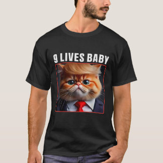 Cat Trump 9 Lives Baby T-Shirt