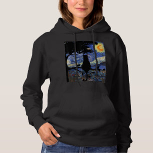 Cat Tshirt, Starry Night Cat Tee, Van Gogh Cat Gif Hoodie