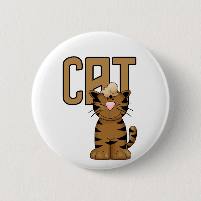 Cat Tshirts and Gifts 6 Cm Round Badge (Front)