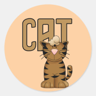 Cat Tshirts and Gifts Classic Round Sticker