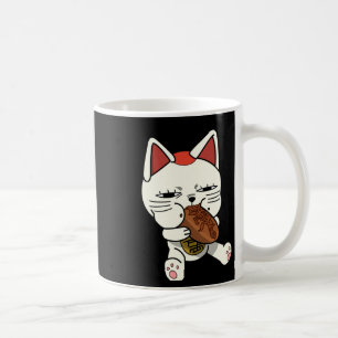 Cat Turbo Granny Eating Yakisoba Sticker Coffee Mug