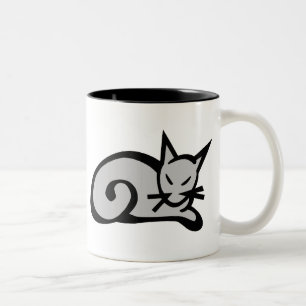 Cat Two-Tone Coffee Mug