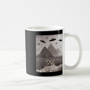 Cat Ufo Meme - Funny Cat Selfie With Ufos  Coffee Mug