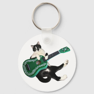 Cat Ukulele Keychain