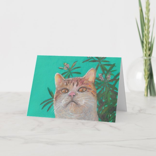 Cat under Tree Card (Front)