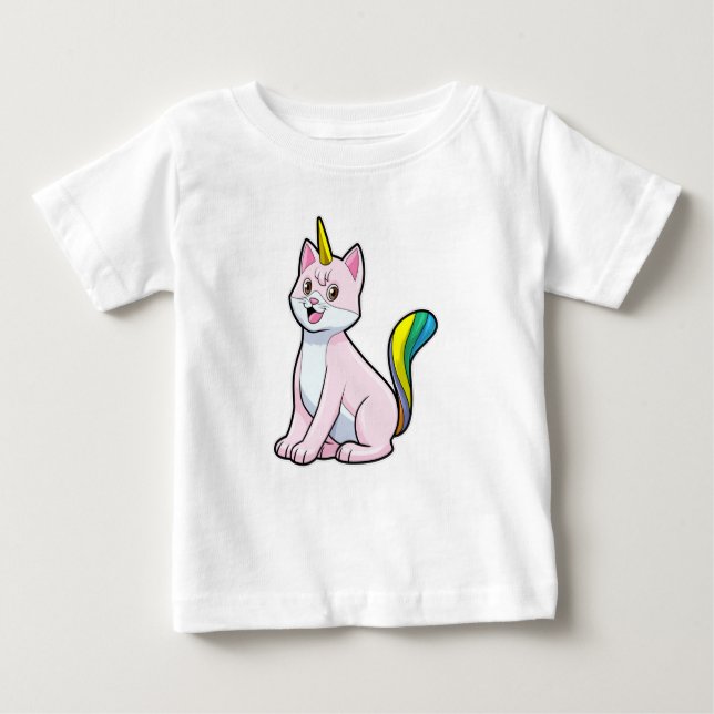 Cat Unicorn Baby T-Shirt (Front)