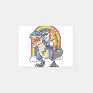 Cat Unicorn Dinosaur T rex Kitten lover Post-it Notes