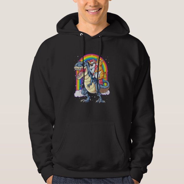 Cat Unicorn Dinosaurrex Hoodie (Front)