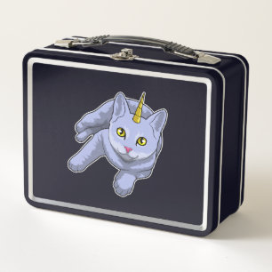 Cat Unicorn Metal Lunch Box