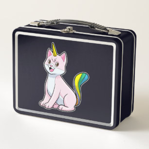 Cat Unicorn Metal Lunch Box