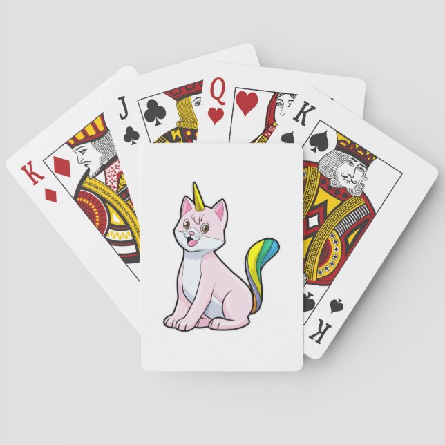Cat Unicorn Playing Cards (Back)