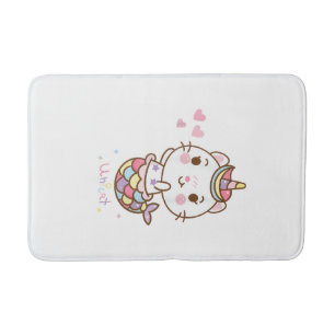 Cat Unicorn shirt - Unicat Mermaid Cat I believe i Bath Mat