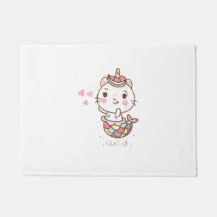 Cat Unicorn shirt - Unicat Mermaid Cat I believe i Doormat