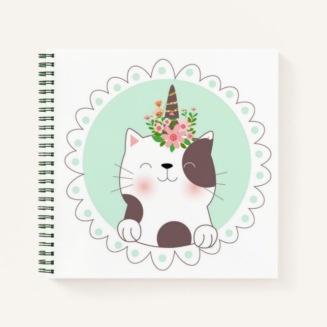Cat Unicorn Sketchbook Notebook (Front)