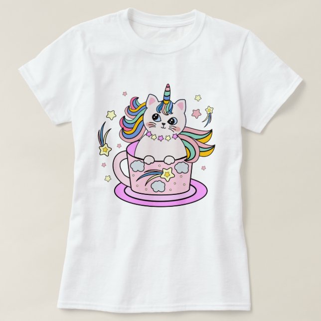 Cat Unicorn T-Shirt (Design Front)