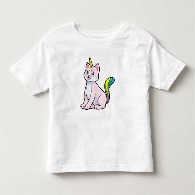 Cat Unicorn Toddler T-Shirt (Front)