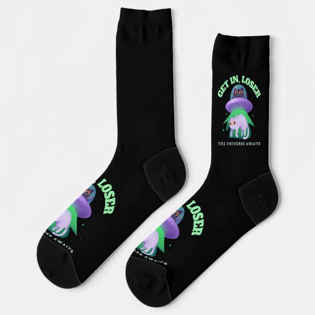 Cat Universe Socks (Left)