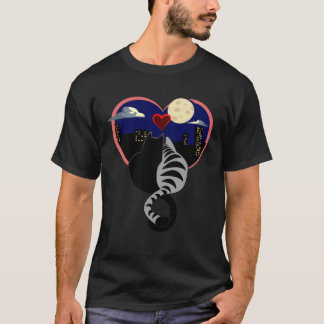 Cat Valentine Heart for Kitten Animal Cats Broadw T-Shirt