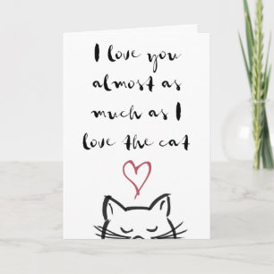 Cat Valentine's Day Card