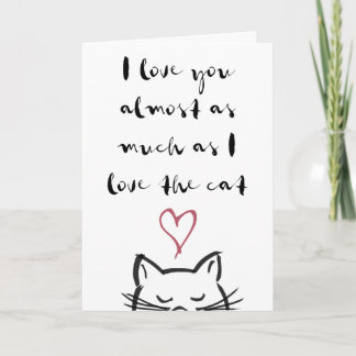 Cat Valentine's Day Card