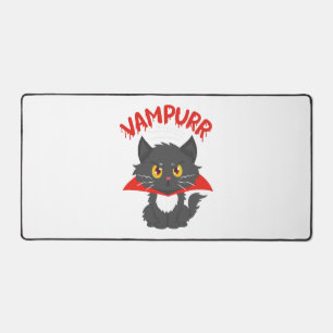 Cat Vampire Halloween Desk Mat